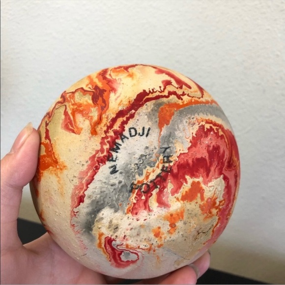 Vintage Nemadji Pottery Red Orange Native American Handmade Pottery - Picture 6 of 11